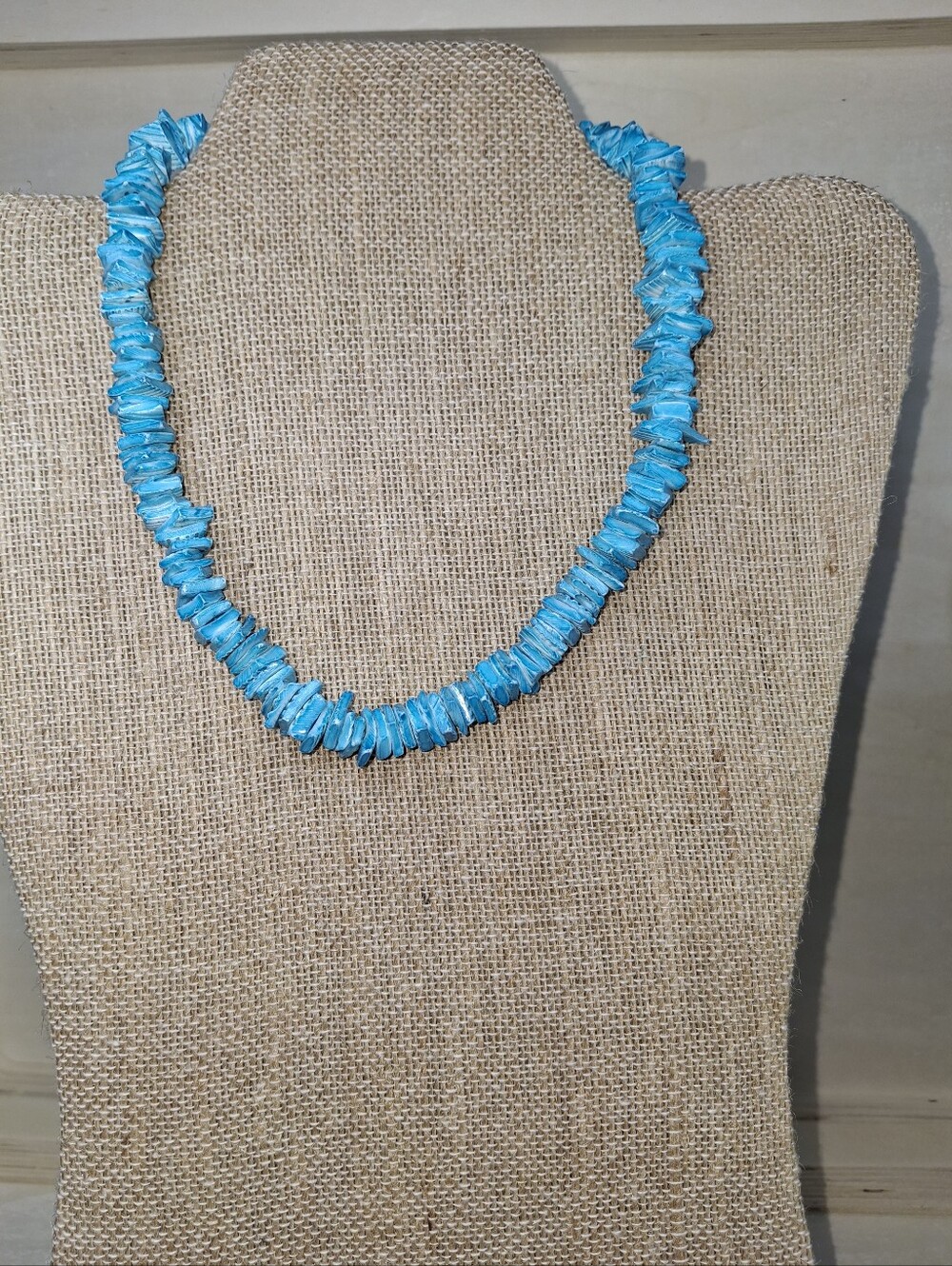 Turquoise Blue Chip Bead Necklace - Women Jewelry